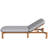 Outdoor Chaise Lounge Adjustable Patio Chaise Outdoor Reclining Chair Pool Lounge Chair with Adjustable Backrest for Patio, Poolside or Beach-1124717822