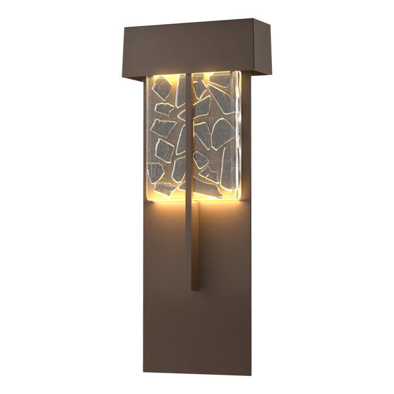 Plafonnier encastré d'extérieur Shard, Bronze côtier, H 20,9 po x l 8,6 po x P 3,5 po