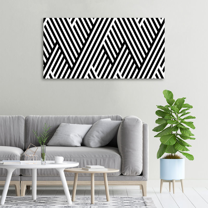 Geometric Background - Print, Glass, 70cm H x 100cm W x 4cm D