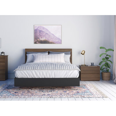 Ensemble de chambre avec grand lit plateforme 2 pièces Brando