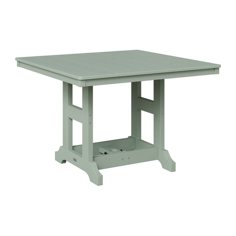 Berlin Gardens Garden Classic Square Table, Seafoam, 39.5" H x 44" W x 44" D