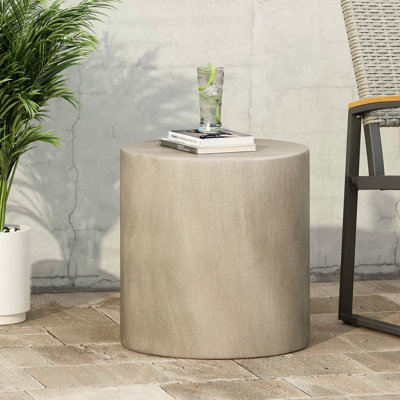 Table d'appoint d'extérieur en béton léger