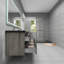 Ensemble de meuble-lavabo double mural 72 po Goodlow Kody-703398803