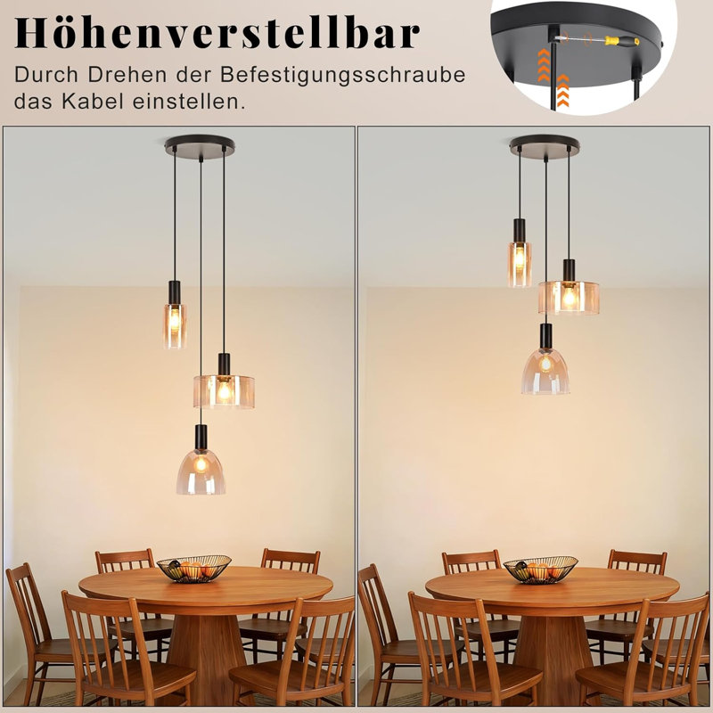 3 - Light Matte Black Pendant