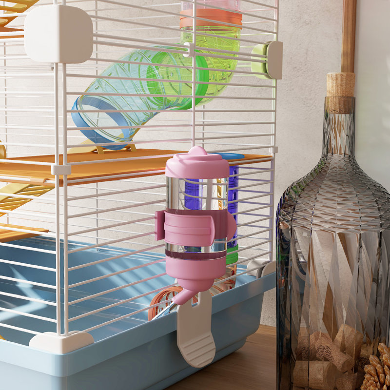 Hamster Cage with Exercise, Blue