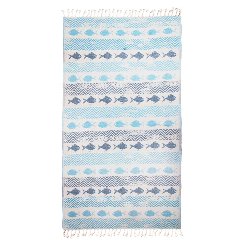  Serviette de plage Evil Eye, Vert abstrait