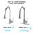 Stainless Steel Pull Down Kitchen Faucet With Soap Dispenser