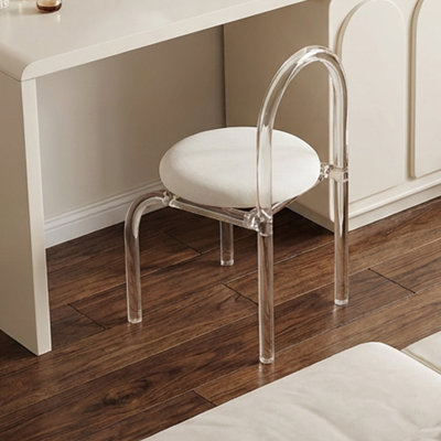 Younes Cream Makeup Vanity -Chair