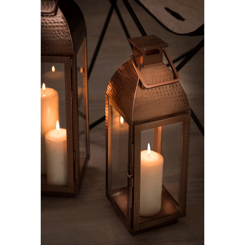 Buteau Stainless Steel Floor Lantern, 56cm H x 18cm W x 17cm D