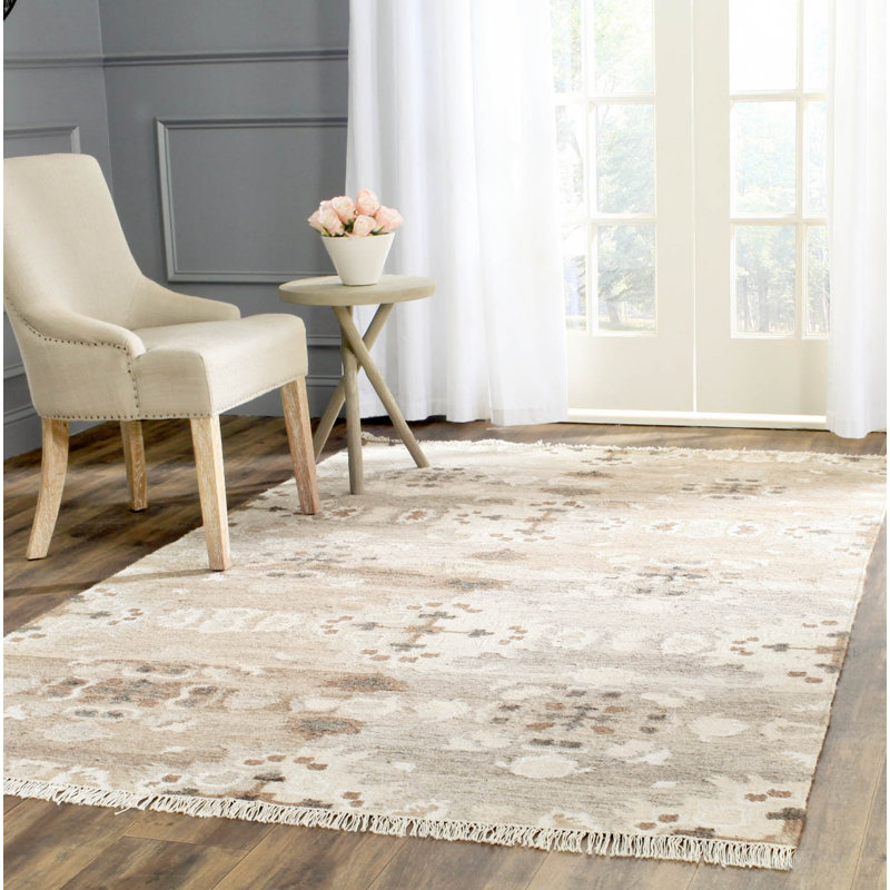 Kimber Southwestern Wool Hand Woven Area Rug, Rectangle 152 x 244 cm