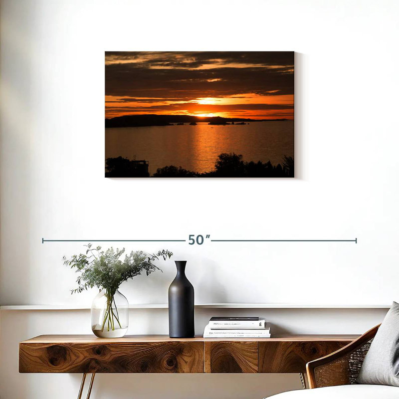Alvord Mwanza coucher de soleil ciel, H 20 po x l 30 po
