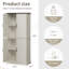 Armoire de rangement Hailiey H 71 po x l 32 po x P 16 po avec tablette réglable-115068719