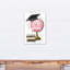 «Adventure Begins Graduation Globe», reproduction sur toile sans cadre