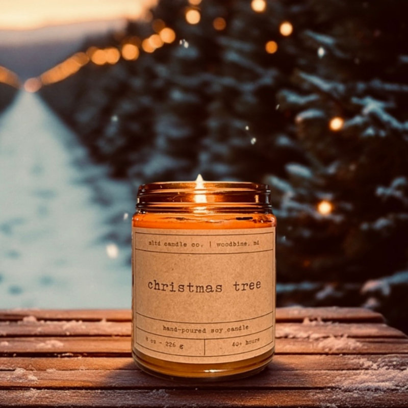 Christmas Tree Scented Soy Candle
