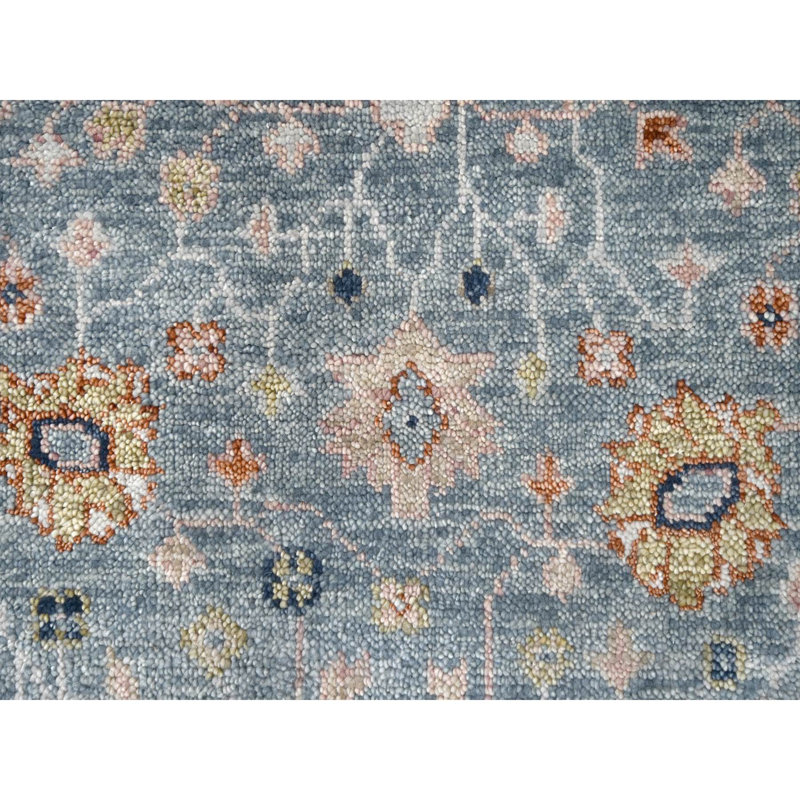 Tapis oriental gris en laine noué à la main 6 pi x 9 pi Debonair 6B0CC58613E144E189F7048B1286610B