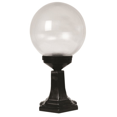 Tête de lanterne câblée noire à 1 lumière Aarjan