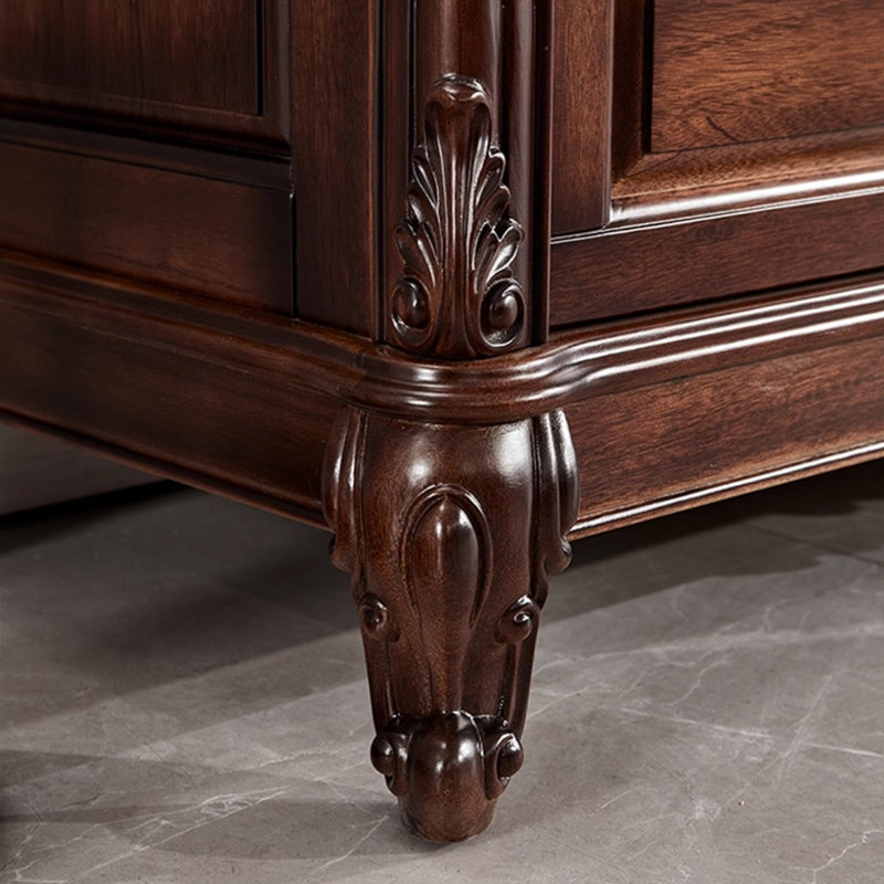 Armoire d'appoint en noyer massif