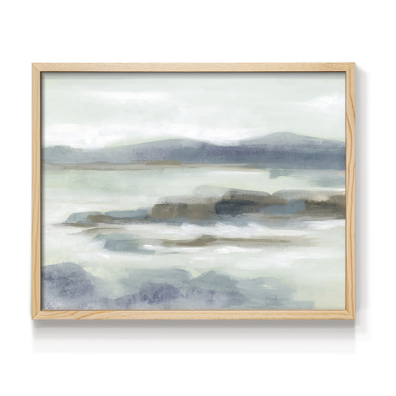 Soft Shores I - Impression encadrée - Restickable, Naturel, H 16 po x l 20 po