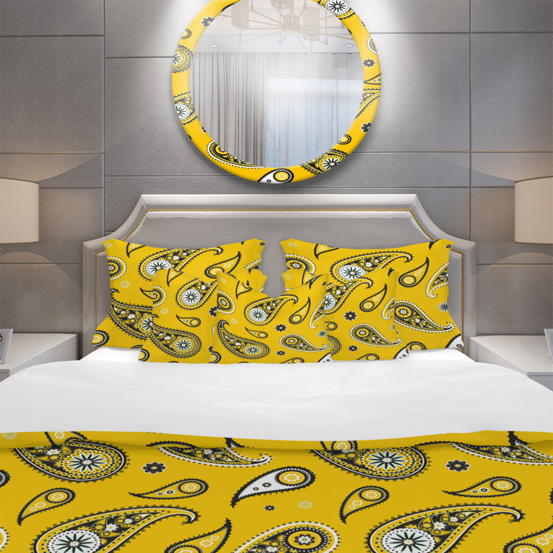 Ensemble de housse de couette rétro, Housse de couette très grand + 2 taies décoratives