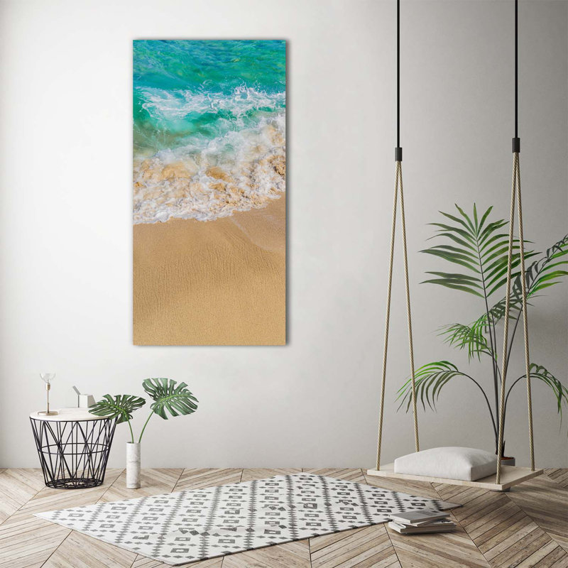 Beach And Sea - Wrapped Canvas Print