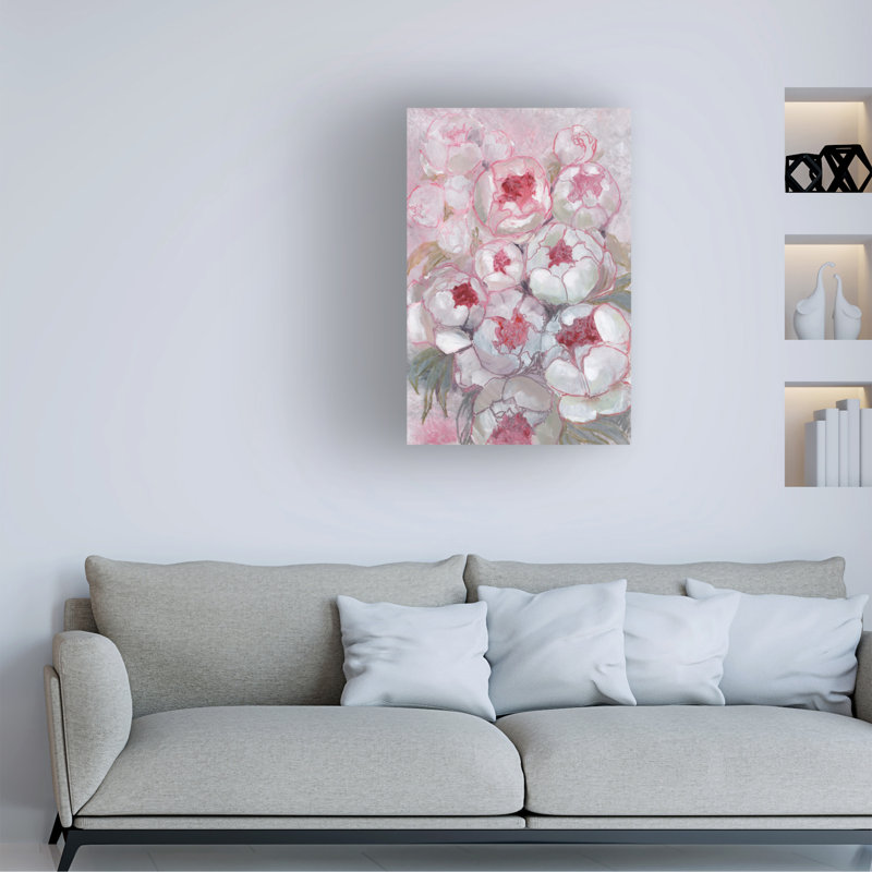 Bolognaise bolologia de pivoines en rose, H 24 po x l 16 po