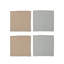 Zeppelin Square Cotton Napkins With Scalloped Edge And Stripes