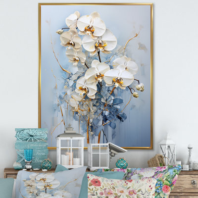 Orchidées beiges et dorées simplicité V