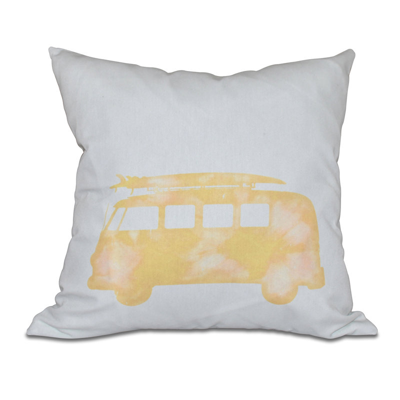  Outdoor Square Pillow Cover & Insert, Yellow