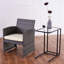 Glass Top C Table Side Table Set