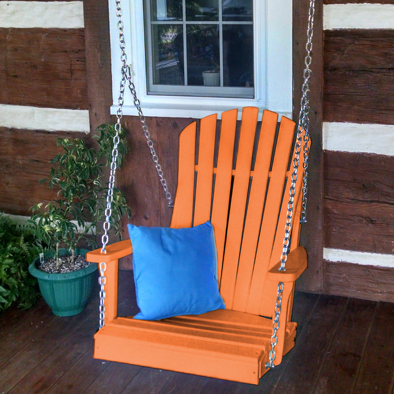 Balancelle en rotin Adirondack Ratto, Orange