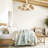 6-Light 38.98" W Boho Style Chandelier With Hand-Woven Rattan Shade For Kitchen Island, Dining Room, Entryway, Suitable For Sloped Roof Mounting-1275187080
