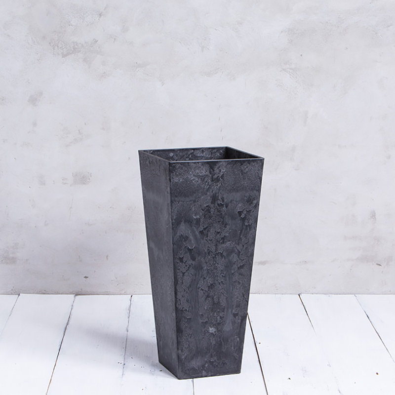Sewickly Pot Planter, Black, 35.5" H x 16" W x 16" D