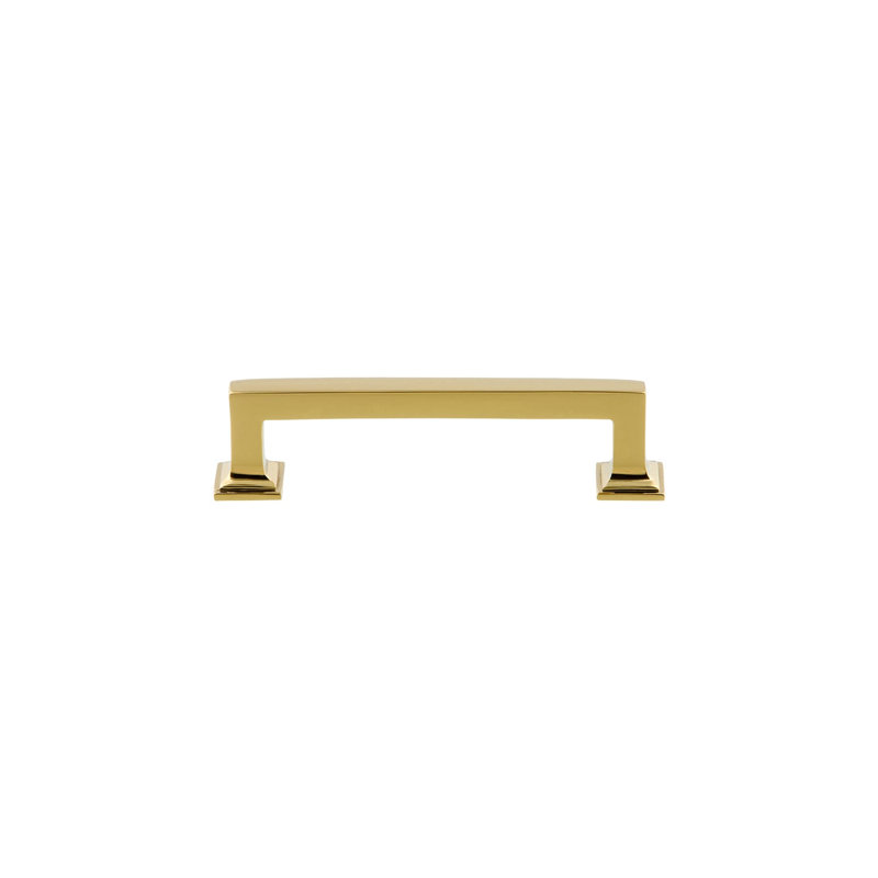 Grandeur Geneva 4" Brass Handle Pull, Lifetime Brass