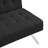 Bed In Black With Wood Frame And Stainless Leg For Extra Support 2 Seat Breathable Cushion-1841378194
