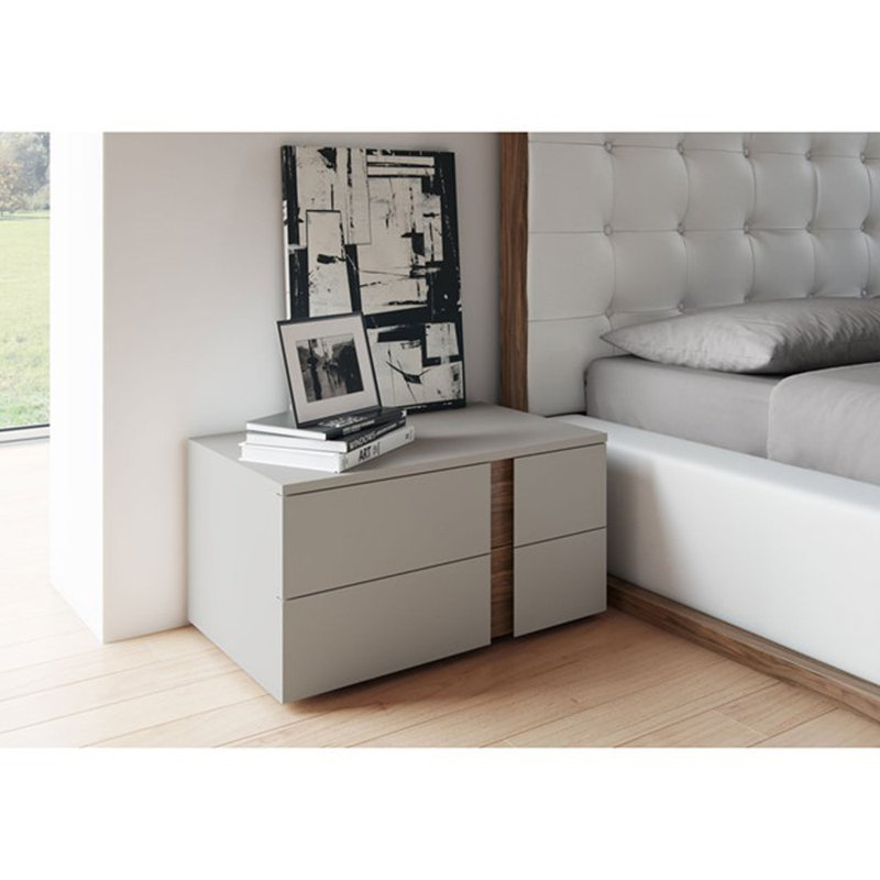 Guimauve 2 - Drawer Nightstand, Chateau Gray, Reversible