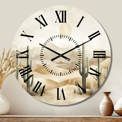 Crème de désert crème - horloge murale Southwestern