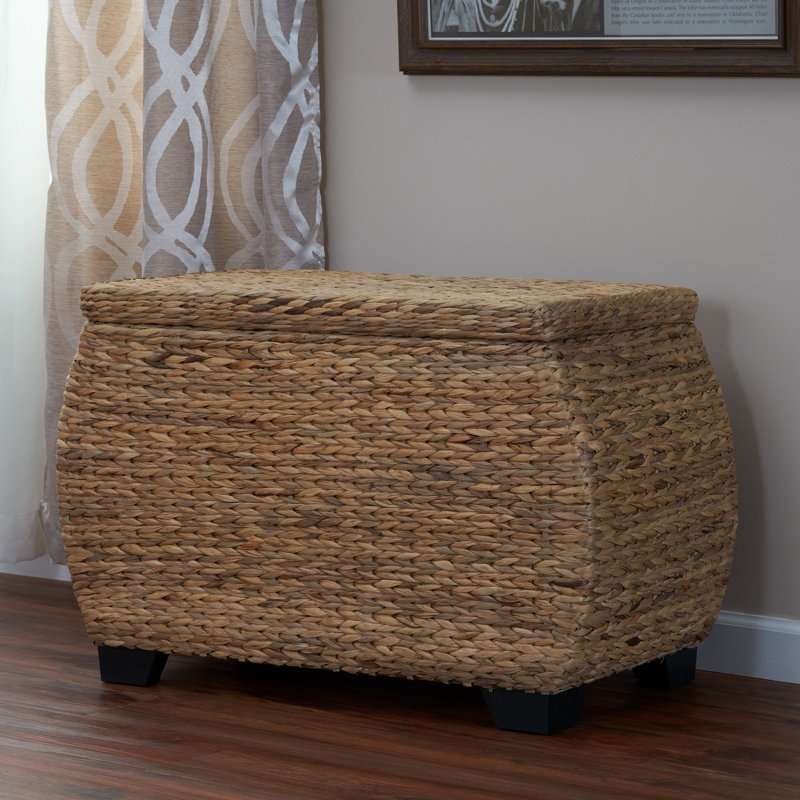 Natural Woven Box, Light Tan
