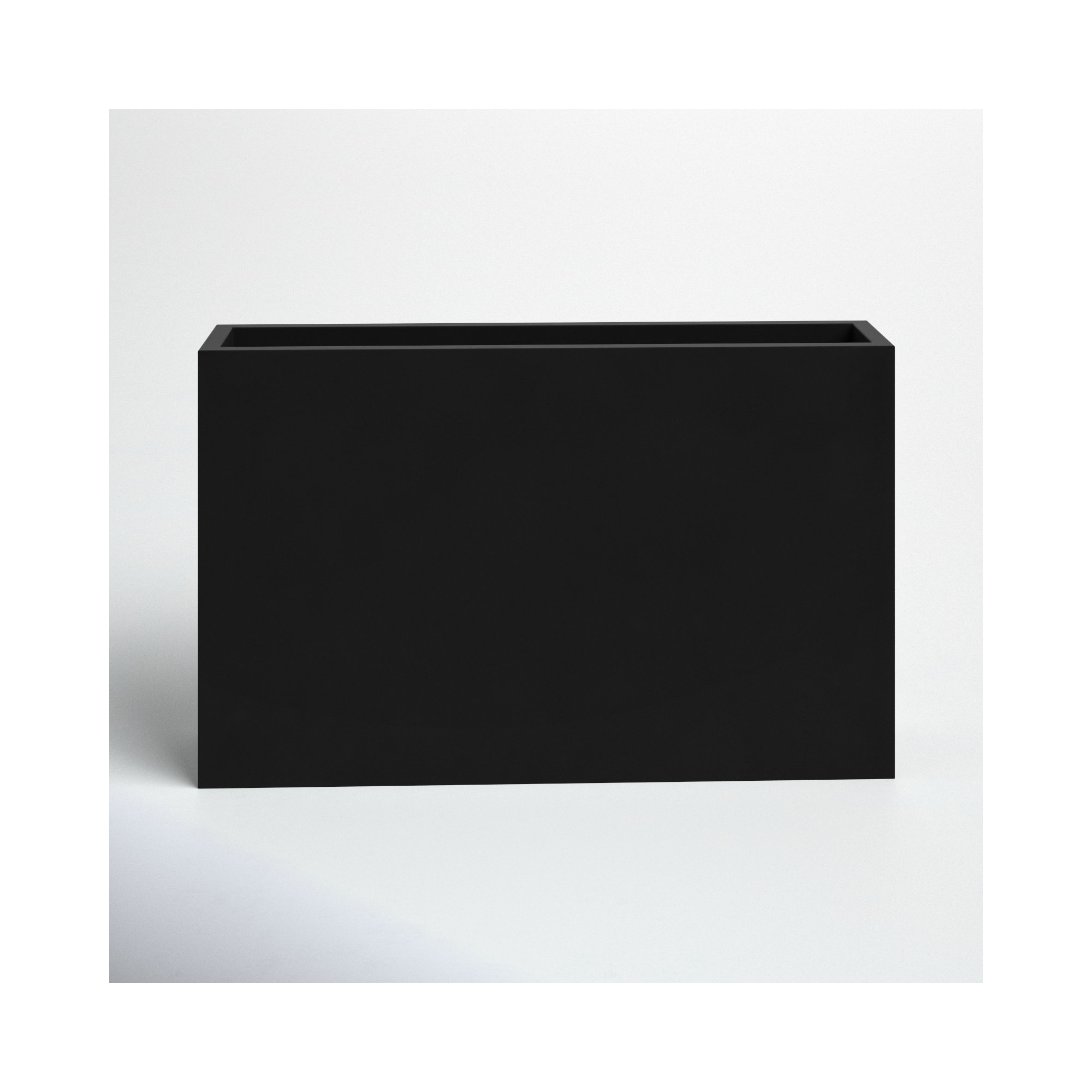 Connoisseur Handmade Planter Box, 30" H x 48" W x 12" D, Black