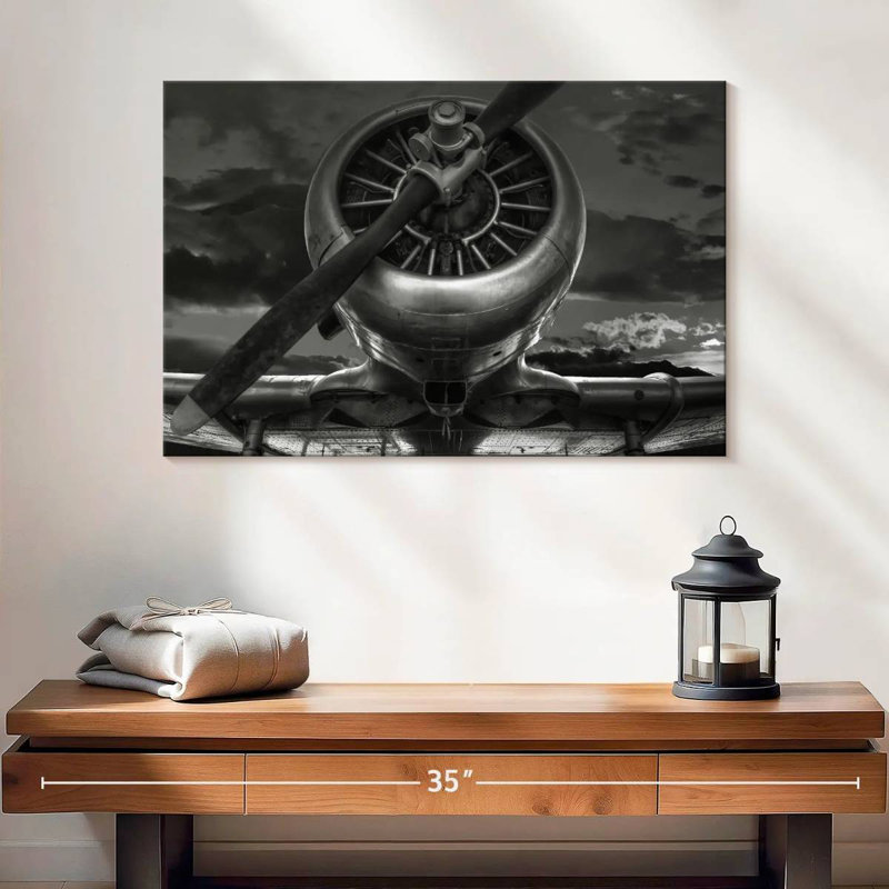 Mehar Dark Propeller, 16" H x 24" W