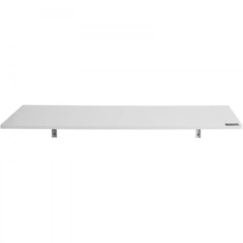 Table murale pliante et rabattable, H 6,93 po x l 43,31 po x P 18,11 po