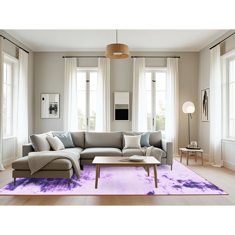 Tapis mauve Kaishon, Rectangle 8 pi x 12 pi