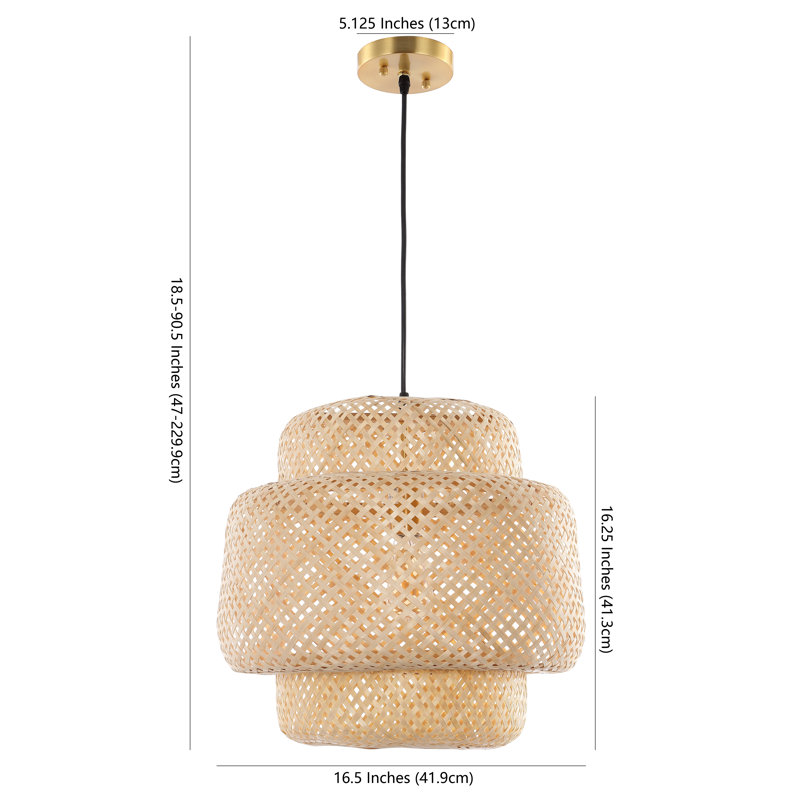 Luminaire suspendu tambour 1 lumière Cortland