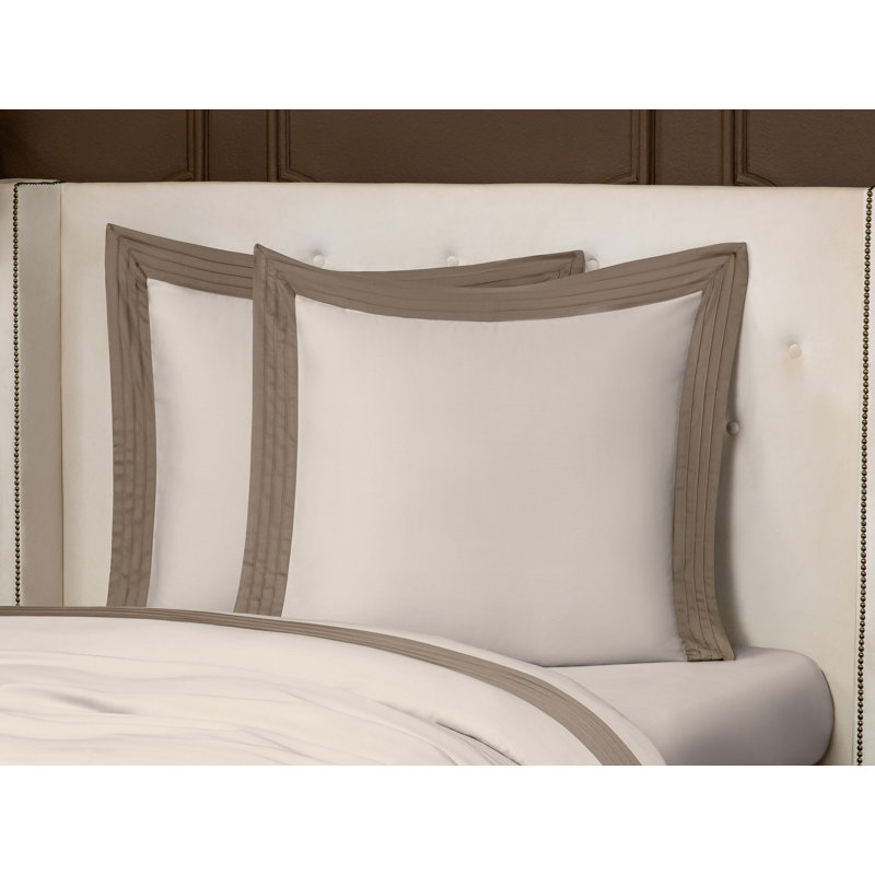 Eden Sham, Euro, Beige/Brown