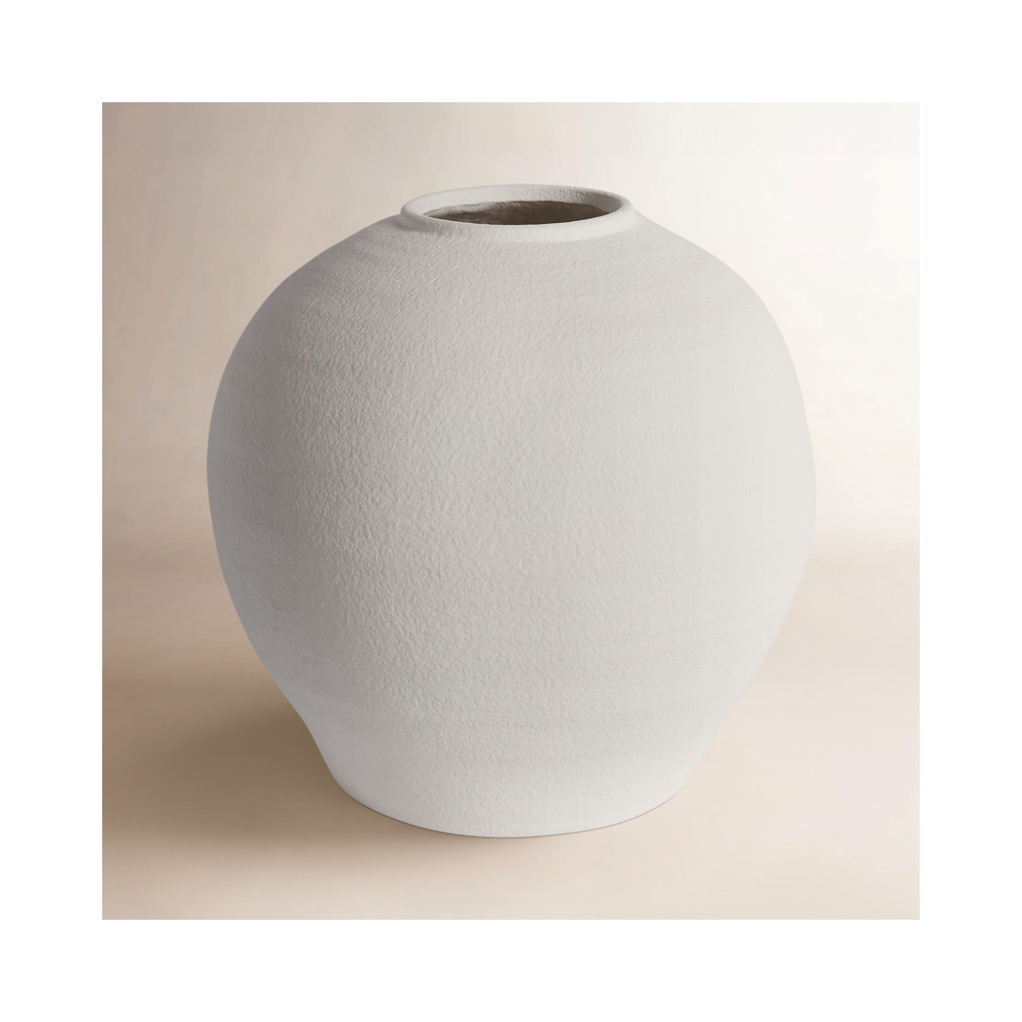 Abie Handmade Watertight Ceramic Table Vase, 14" H x 14.5" W x 14.5" D