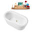 Baignoire autoportante 59 po avec plateau interne 59 po Streamline-101413458