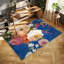 Tapis à motif artistique lavable à la main Midnight Flowers I, 100% polyester, velours de 2 mm, dossier antidérapant.-322778689