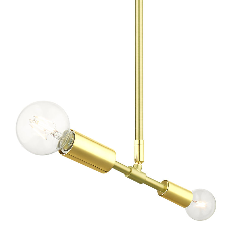 Zailen 2 - Light Unique/Statement Pendant, Satin Brass