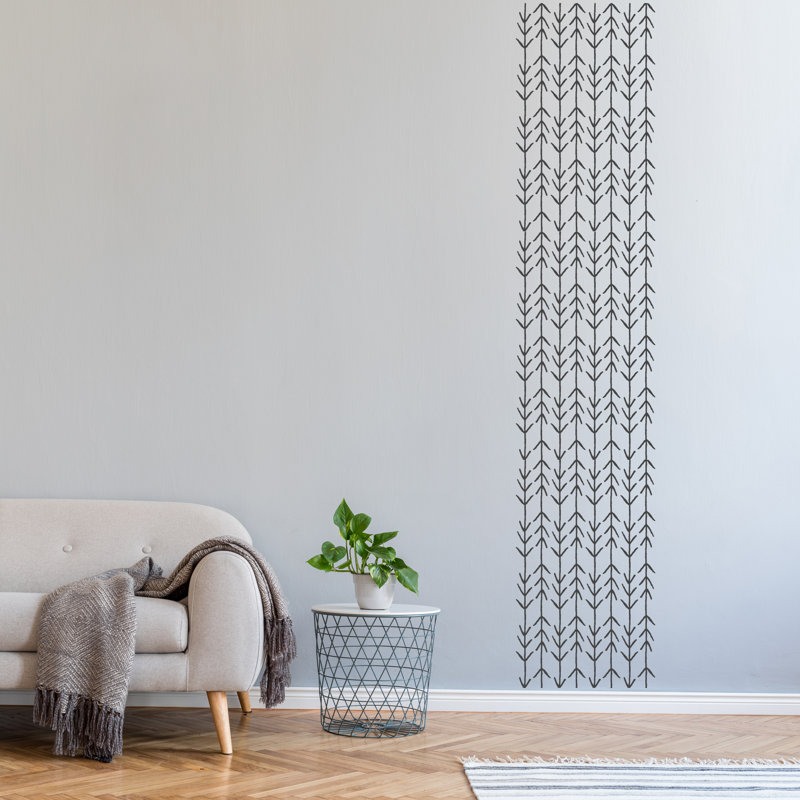Adhésif décoratif flèche, gris