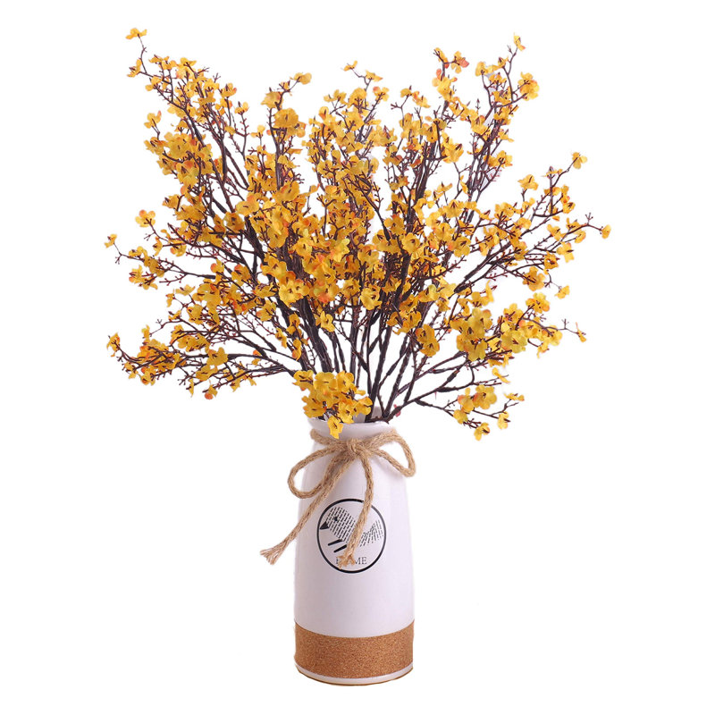 Arrangement floral maison de mariage, Orange