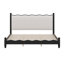 Wood Platform Bed With Upholstered Headboard-965774987-965774981
